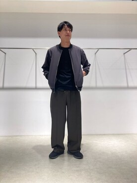 「COMME CA ISM（コムサイズム）のアイテム（パンツ）」を使った、COMME CA ISM STAFFさん（メンズ・178cm）の夏コーディネート