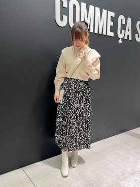 「Comme　Ca　Mature（コムサマチュア）のアイテム」を使った、COMME CA ISM STAFFさん（レディース・156cm）の夏コーディネート