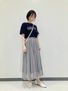 COMME CA ISM STAFFさん（レディース・161cm）の夏コーディネート