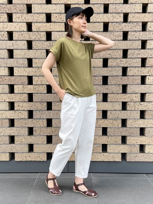 セール】サテン テーパード パンツ（その他パンツ）｜COMME CA