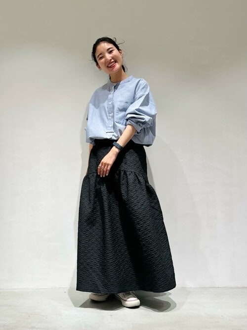 スカート ふくれ ジャガード ギャザースカート : ZOZOTOWN Yahoo!店