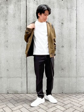 「COMME CA ISM（コムサイズム）のアイテム（ジャケット/アウター）」を使った、COMME CA ISM STAFFさん（メンズ・173cm）の秋コーディネート