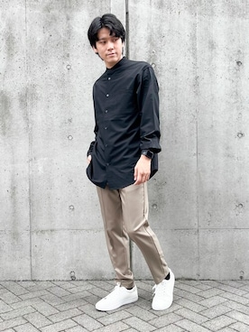 「COMME CA ISM（コムサイズム）のアイテム」を使った、COMME CA ISM STAFFさん（メンズ・173cm）の秋コーディネート