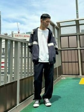 「24ssトレンド」｜「アイテム（ブルゾン）」を使った、COMME CA ISM STAFFさん（メンズ・170cm）の秋コーディネート