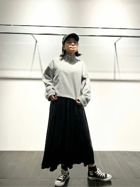 「COMME CA ISM（コムサイズム）のアイテム（帽子）」を使った、COMME CA ISM STAFFさん（レディース・157cm）の秋コーディネート