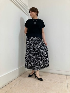 「Comme　Ca　Mature（コムサマチュア）のアイテム」を使った、COMME CA ISM STAFFさん（レディース・162cm）の秋コーディネート