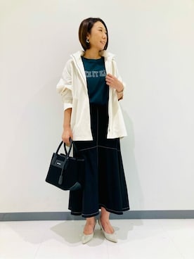 「Comme　Ca　Mature（コムサマチュア）のアイテム」を使った、COMME CA ISM STAFFさん（レディース・155cm）の秋コーディネート