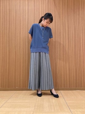 「Comme　Ca　Mature（コムサマチュア）のアイテム」を使った、COMME CA ISM STAFFさん（レディース・157cm）の秋コーディネート