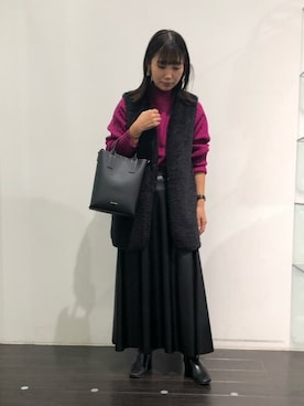 COMME CA ISM STAFFさん（レディース・152cm）の秋コーディネート