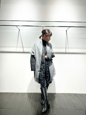 「COMME CA ISM（コムサイズム）のアイテム（その他アウター）」を使った、COMME CA ISM STAFFさん（レディース・157cm）の秋コーディネート