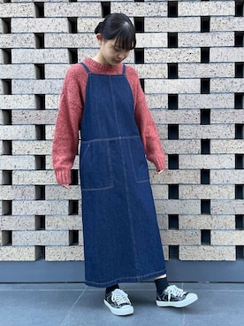 「ONIGIRI（オニギリ）のアイテム（トップス）」を使った、COMME CA ISM STAFFさん（レディース・163cm）の秋コーディネート