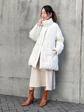 「COMME CA ISM（コムサイズム）のアイテム（ワンピース/ドレス）」を使った、COMME CA ISM STAFFさん（レディース・164cm）の冬コーディネート