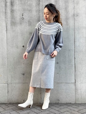 COMME CA ISM STAFFさん(レディース・164cm)の冬コーディネート