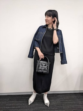 「COMME CA ISM（コムサイズム）のアイテム（アクセサリー）」を使った、COMME CA ISM STAFFさん（レディース・168cm）の春コーディネート