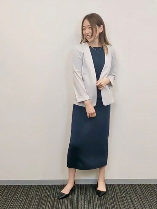 セール】【 ウォッシャブル ストレッチ 】鹿の子 ノーカラー