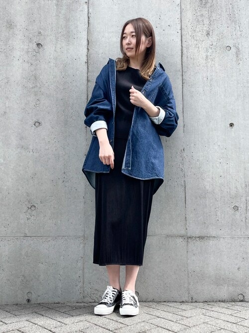 ブラウス シャツ デニム ボーイフレンド シャツブルゾン/セットアップ