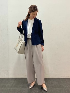 「Comme　Ca　Mature（コムサマチュア）のアイテム」を使った、COMME CA ISM STAFFさん（レディース・167cm）の春コーディネート