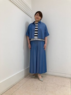 「Comme　Ca　Mature（コムサマチュア）のアイテム」を使った、COMME CA ISM STAFFさん（レディース・163cm）の春コーディネート