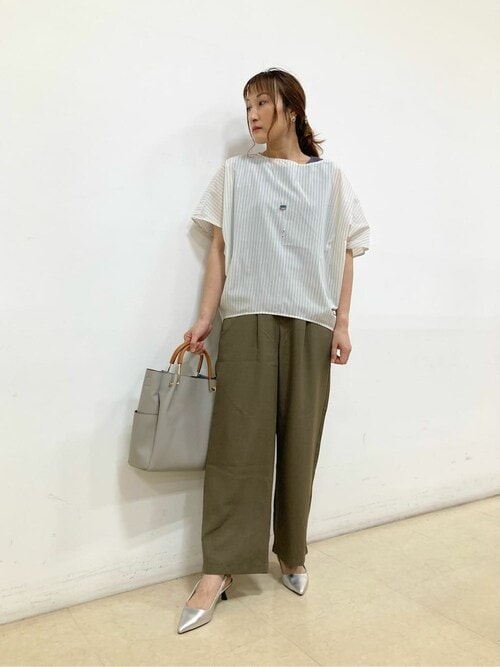 セール】リネンライク ワイドパンツ（その他パンツ）｜COMME CA