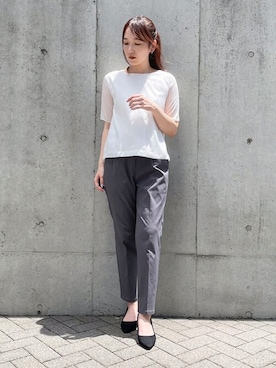 COMME CA ISM STAFFさん(レディース・164cm)の夏コーディネート