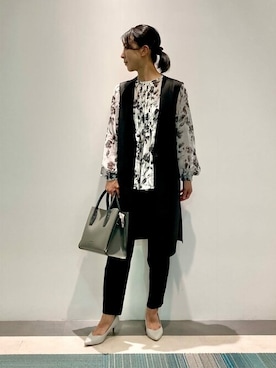 「Comme　Ca　Mature（コムサマチュア）のアイテム」を使った、COMME CA ISM STAFFさん（レディース・156cm）の秋コーディネート