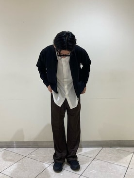 「COMME CA ISM（コムサイズム）のアイテム」を使った、COMME CA ISM STAFFさん（メンズ・169cm）の秋コーディネート