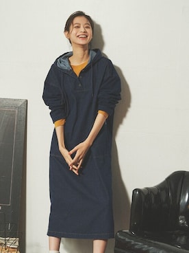 「ONIGIRI（オニギリ）のアイテム（トップス）」を使った、COMME CA ISM STAFFさん（レディース・167cm）の秋コーディネート