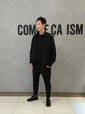 「COMME CA ISM（コムサイズム）のアイテム（ジャケット/アウター）」を使った、COMME CA ISM STAFFさん（メンズ・181cm）の秋コーディネート