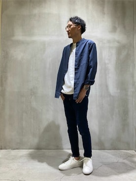「COMME CA ISM（コムサイズム）のアイテム」を使った、COMME CA ISM STAFFさん（メンズ・178cm）の秋コーディネート