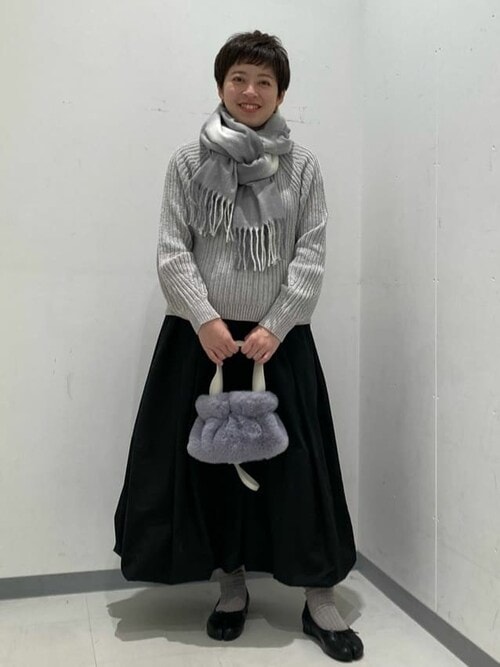 ニット セーター ラメモール　ショート丈ニット レディース COMME CA ISM ニット セーター ラメモール ショート丈ニット