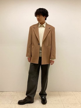 「30代コーデ」｜「アイテム（その他アウター）」を使った、COMME CA ISM STAFFさん（メンズ・173cm）の冬コーディネート
