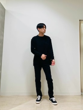 「COMME CA MEN（コムサメン）のアイテム」を使った、COMME CA ISM STAFFさん（メンズ・174cm）の冬コーディネート