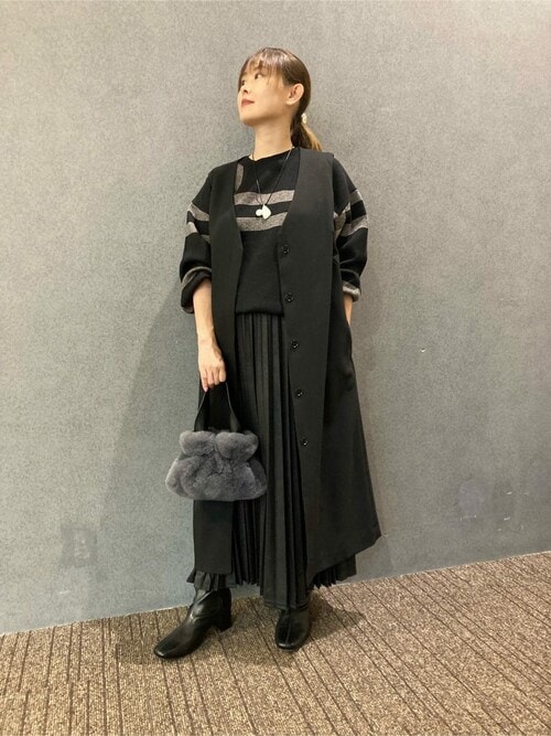 COMME CA ISM（コムサイズム） ワンピース 「セットアップ対応」 杢調