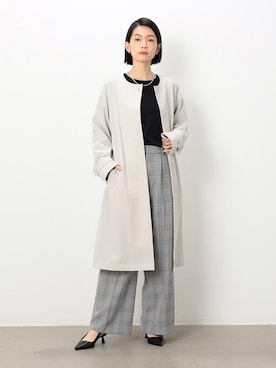 「通勤コーデ」｜「アイテム（その他アウター）」を使った、COMME CA ISM STAFFさん（レディース・161cm）の冬コーディネート