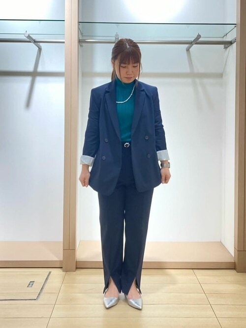 セール】ベーシック ランダムリブ ハイネックニット（ニット