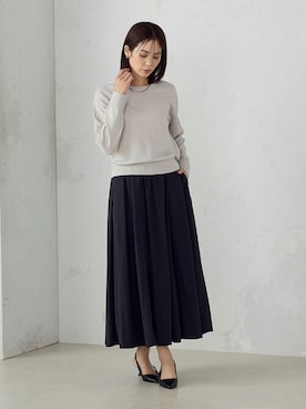 「COMME CA ISM（コムサイズム）のアイテム（アクセサリー）」を使った、COMME CA ISM STAFFさん（レディース・167cm）の冬コーディネート