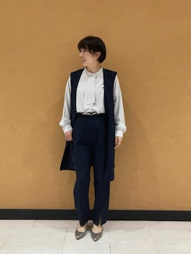 COMME CA ISM STAFFさん（レディース・157cm）の春コーディネート