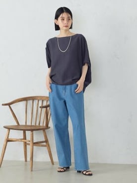 「COMME CA ISM（コムサイズム）のアイテム（アクセサリー）」を使った、COMME CA ISM STAFFさん（レディース・162cm）の春コーディネート
