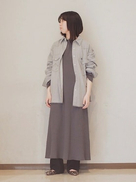 「アイテム（レギンス/スパッツ）」を使った、豊川さん（レディース・155cm）の冬コーディネート
