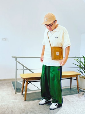 「Carhartt WIP（カーハートダブリューアイピー）のアイテム（キャップ）」を使った、kai-kaiさん（メンズ・167cm）の秋コーディネート