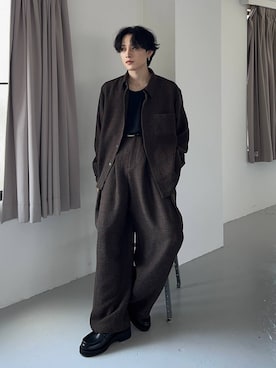 「HARE（ハレ）のウェスタンバックルベルト(HARE)（ベルト）」を使った、Shotaさん（メンズ・170cm・30代）の夏コーディネート