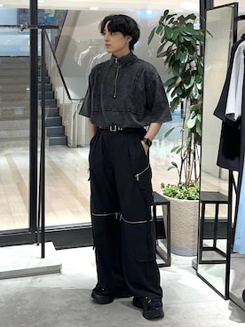 「アイテム（サンダル）」を使った、Shotaさん（メンズ・170cm）の春コーディネート