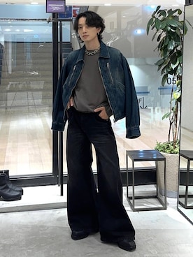 「アイテム（スウェット）」を使った、Shotaさん（メンズ・170cm・30代）の秋コーディネート