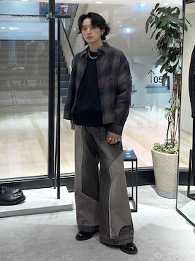 「アイテム（スウェット）」を使った、Shotaさん（メンズ・170cm・30代）の秋コーディネート