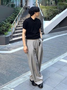 「アイテム（ローファー）」を使った、Shotaさん（メンズ・170cm・30代）の夏コーディネート