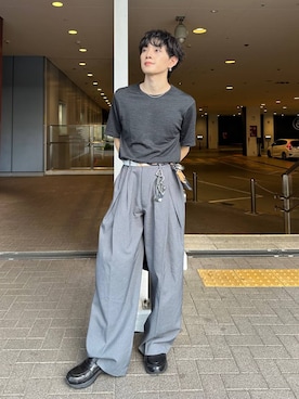 「アイテム（ローファー）」を使った、Shotaさん（メンズ・170cm・30代）の夏コーディネート