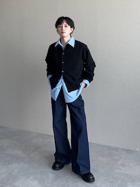 「アイテム（ローファー）」を使った、Shotaさん（メンズ・170cm）の秋コーディネート