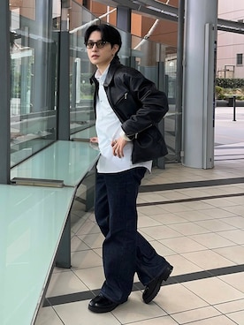 「HARE（ハレ）のアイテム（パンツ）」を使った、Shotaさん（メンズ・170cm）の春コーディネート