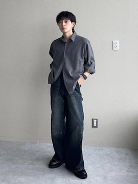 「アイテム（ローファー）」を使った、Shotaさん（メンズ・170cm・30代）の秋コーディネート