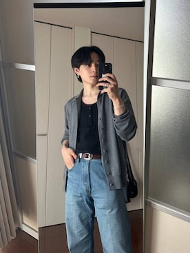 「HARE（ハレ）のアイテム（トップス）」を使った、Shotaさん（メンズ・170cm）の春コーディネート